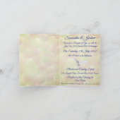 Romantische weiße Tauben Einladung Hochzeit (Innenseite)