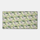 Romantische Weißrosen Schreibtischunterlage (Vorderseite)