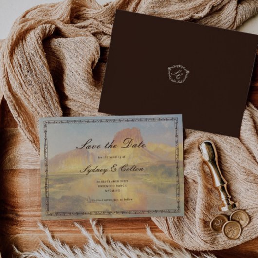 Romantische Western-Ranch-Hochzeit - Save-the-Date Save The Date