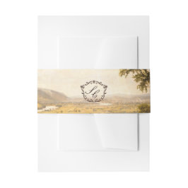 Romantische Western-Ranch-Hochzeitsfotografie Einladungsbanderole