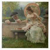 Romantische Wettkämpfe im Park Fliese (Vorderseite)