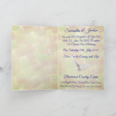 Romantische White Doves Empfang Einladung (Innenseite)