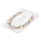 Romantische Wildblume Bloom Save the Date Magnet (Linke Seite)