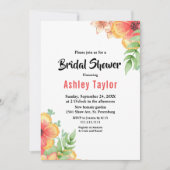 Romantische Wildblume Botanisches Brautparty Einladung (Vorderseite)