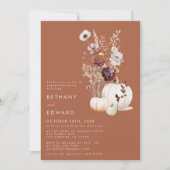 Romantische Wildblume-Engagement-Partei Einladung (Vorderseite)