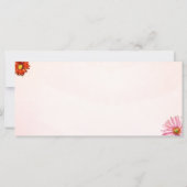 Romantische Wildblume Frühjahrskarten für Hochzeit (Rückseite)