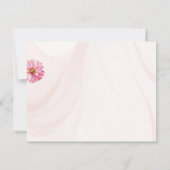 Romantische Wildblume Frühjahrskarten für Hochzeit RSVP Karte (Rückseite)