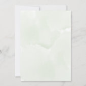 Romantische Wildblume Garten Brautparty Einladung (Rückseite)