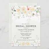 Romantische Wildblume Garten Brautparty Einladung (Vorne/Hinten)