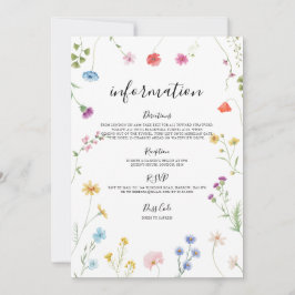 Romantische Wildblume - Hochzeitskarte Feiertagskarte