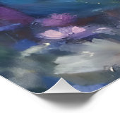 Romantische Wildblume Meadow Girl Poster (Ecke)