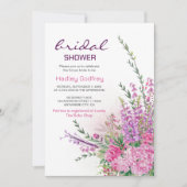 Romantische Wildblume Sommer Einladung (Vorderseite)