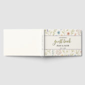 Romantische Wildblume Wedding Guest Book Gästebuch (Voll)
