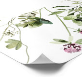 Romantische Wildblumen Babysprinkgastschild Poster (Ecke)