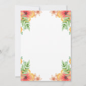 Romantische Wildblumen Hochzeit der Wasserfarben Save The Date (Rückseite)