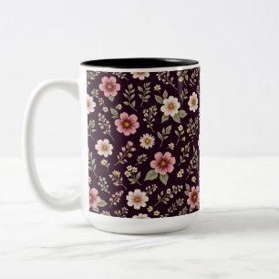 Romantische Wildblumen Plum Tasse
