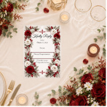 Romantische Winter-Beeren-Eleganz-Hochzeit