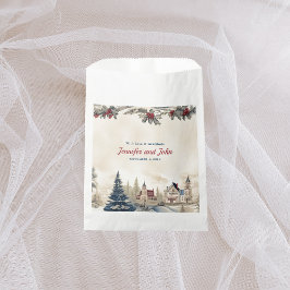 Romantische Winter Wedding Fvor Bag Geschenktütchen