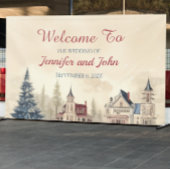 Romantische Winterhochzeit Banner