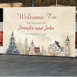 Romantische Winterhochzeit Banner