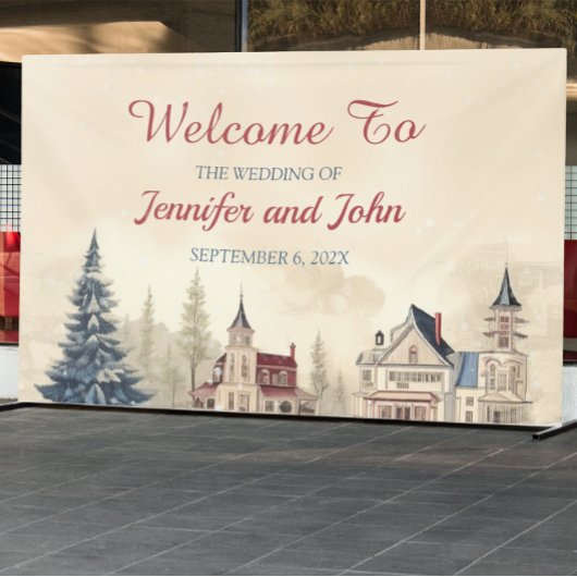 Romantische Winterhochzeit Banner