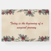 Romantische Winterhochzeit Gästebuch (Rückseite)