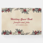 Romantische Winterhochzeit Gästebuch (Vorderseite)