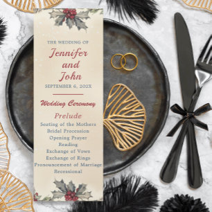 Romantische Winterhochzeit Programm