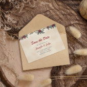 Romantische Winterhochzeit Save The Date