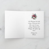 Romantische Winterschnee-Rose Weihnachten Ehefrau (Innenseite)