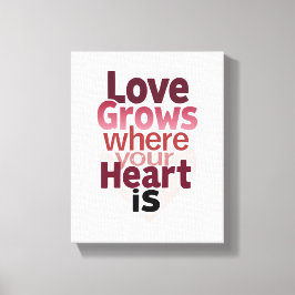 Romantische Wohngestaltung Leinwanddruck