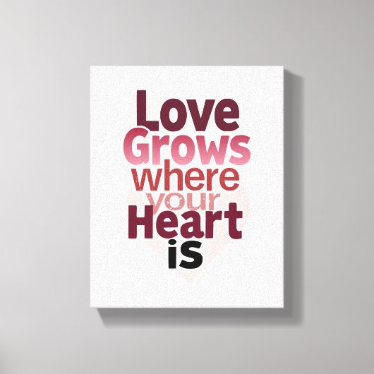 Romantische Wohngestaltung Leinwanddruck (Vorderseite)