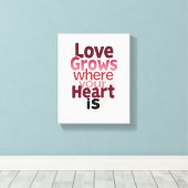 Romantische Wohngestaltung Leinwanddruck (Insitu (Holzboden))