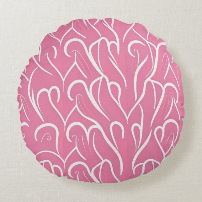 Romantische Wohngestaltung Rundes Kissen (Vorderseite)