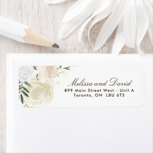 Romantische Woodland-Rücksendeadressen-Aufkleber (Insitu)