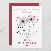 Romantische Wüstenkarte Valentinstag Feiertagskarte (Vorne/Hinten)