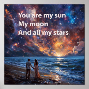 Romantische Zitate zum Valentinstag Poster