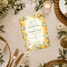Romantische Zitrus-Hochzeit