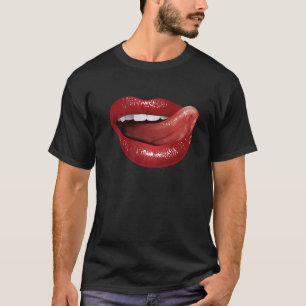 Romantische Zunge für Mama Vater Jungs Mädchen Män T-Shirt
