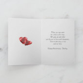 Romantischer 16. Hochzeitstag für Ehemann Karte (Innenseite)