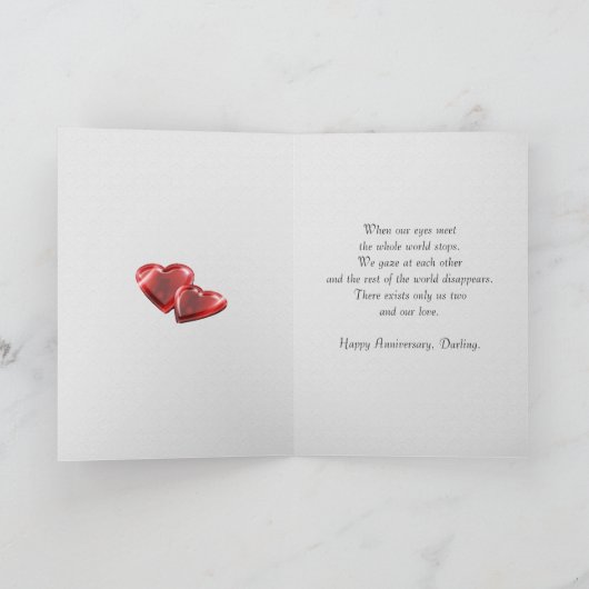 Romantischer 36. Hochzeitstag Karte (Innenseite)