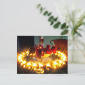 Romantischer Abend Postkarte (Stehend Vorderseite)