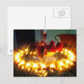 Romantischer Abend Postkarte (Vorne/Hinten)