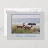 "Romantischer Abend Spaziergang entlang des Strand Postkarte (Vorne/Hinten)