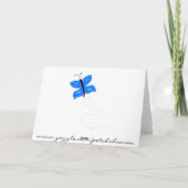 Romantischer Abschied! Hochzeitsgeschenk oder Dank Dankeskarte (Rückseite)