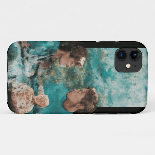 Romantischer Abstrakter Couple Mobile Case (Rückseite (Horizontal))