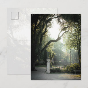 Romantischer Akademie-Parkblick, Rom Postkarte