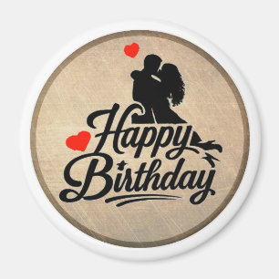 Romantischer Alles Gute zum Geburtstag Magnet
