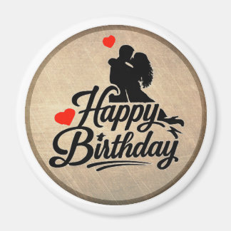 Romantischer Alles Gute zum Geburtstag Magnet