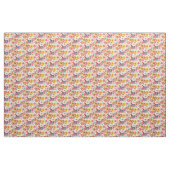 Romantischer Aquarell-Garten mit Blumen Stoff (Yard (91,4 cm))